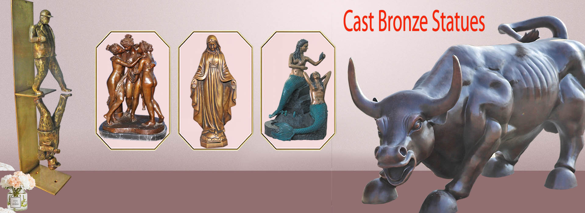 cast bronze statues