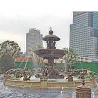 Large bronze fountain
