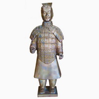 Chinese warrior statues