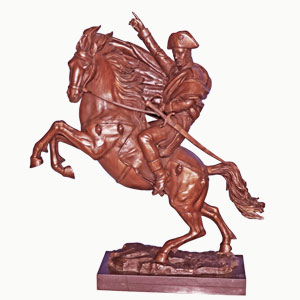 Napoleon on horse statue