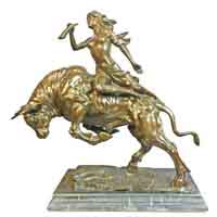 Statuette bronze art deco