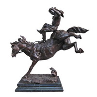 Horse riding statue