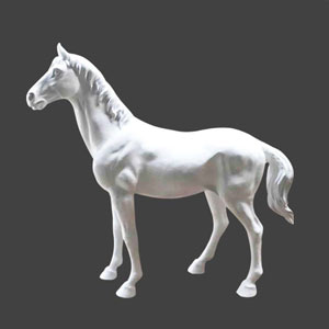 plastic horse statue