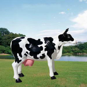 Fiberglass cow statues