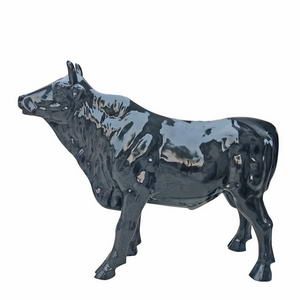 Black bull statue