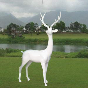 White deer statue