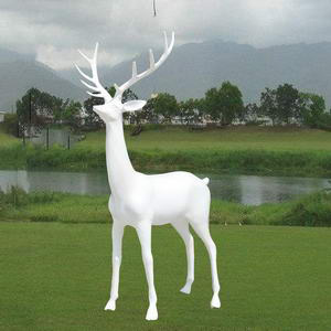 fiberglass life size deer statues