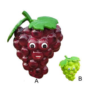 Cartoon grape sculpture