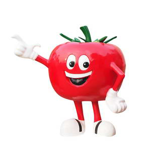 Cartoon tomato sculpture