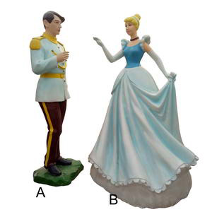 Prince and princess cartoon