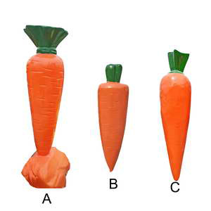 Garden carrot sculpture