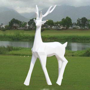 Modern deer statues