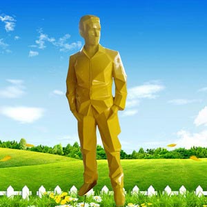 fiberglass modern statue
