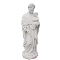 Joseph holding Jesus statue