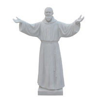 marble Saint Padre Pio statue
