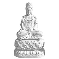 marble meditating Buddha statue
