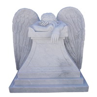 marble weeping angel figure