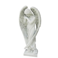 marble female angel statue