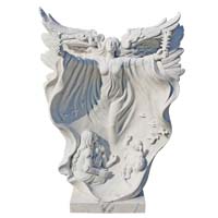 marble guardian angel statue