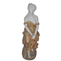 sitting marble statue