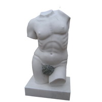 Marble torso sculpture