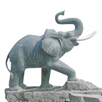 Marble elephant statue