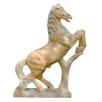 Marble horse statue