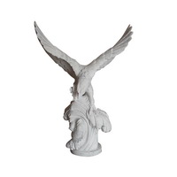 marble eagle garden statue