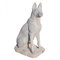 marble Bulldog garden statue