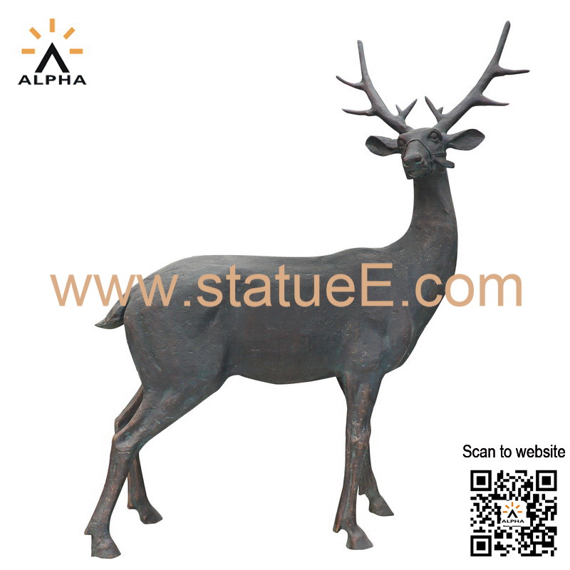 Deer garden statue