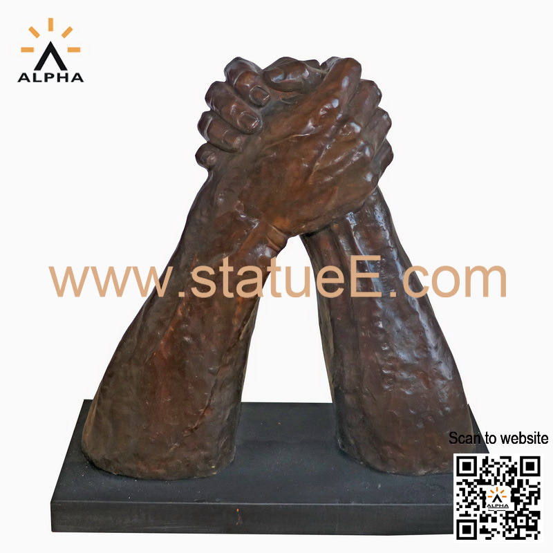 Bronze hand sculpture