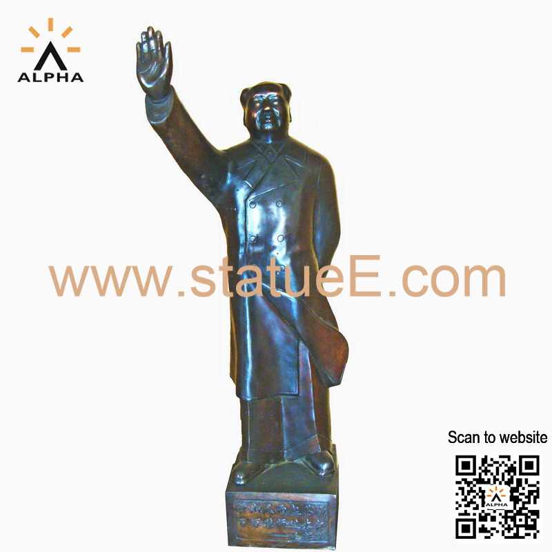 Bronze Mao Zedong Statue