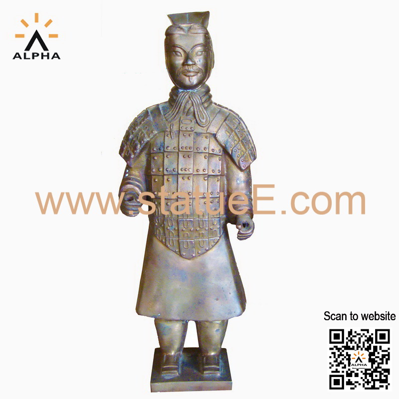 Chinese warrior statues