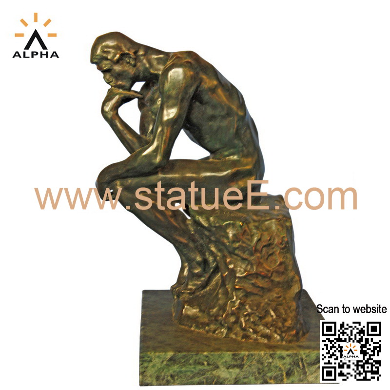bronze Greek thinking statue
