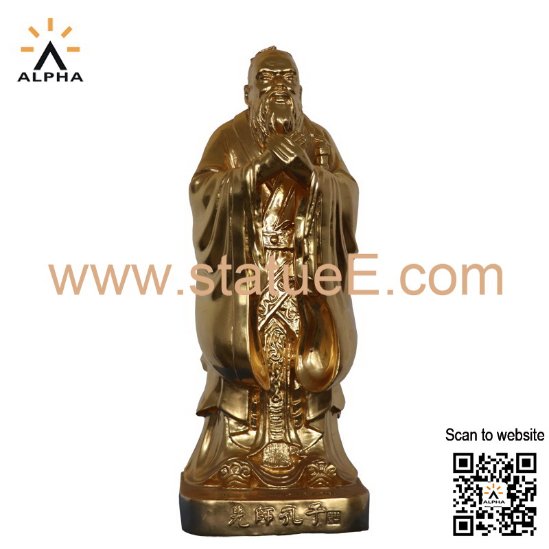 Bronze Confucius statue