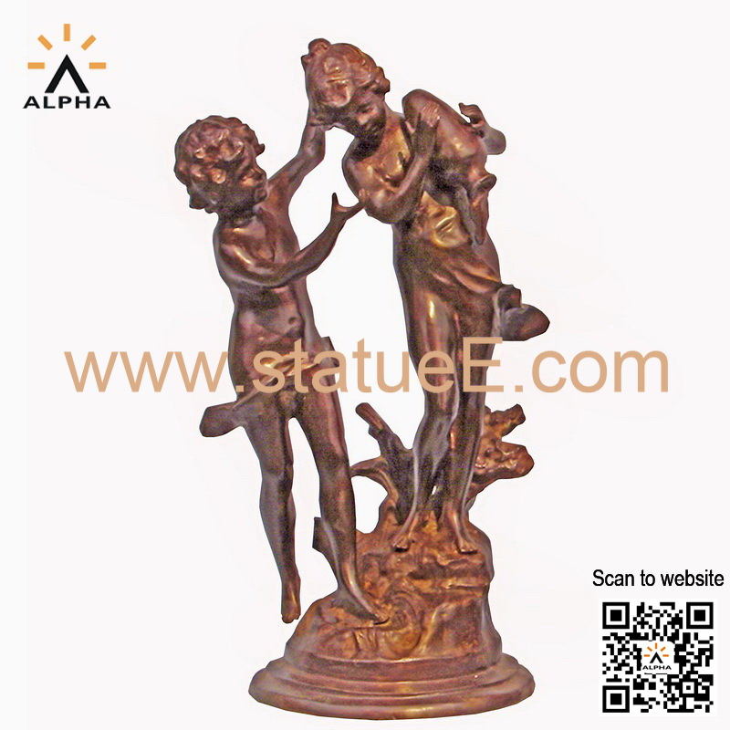 Antique bronze figures