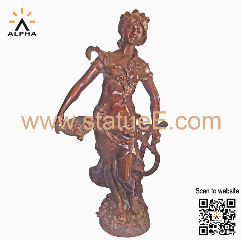 Bronze figure sculpture
