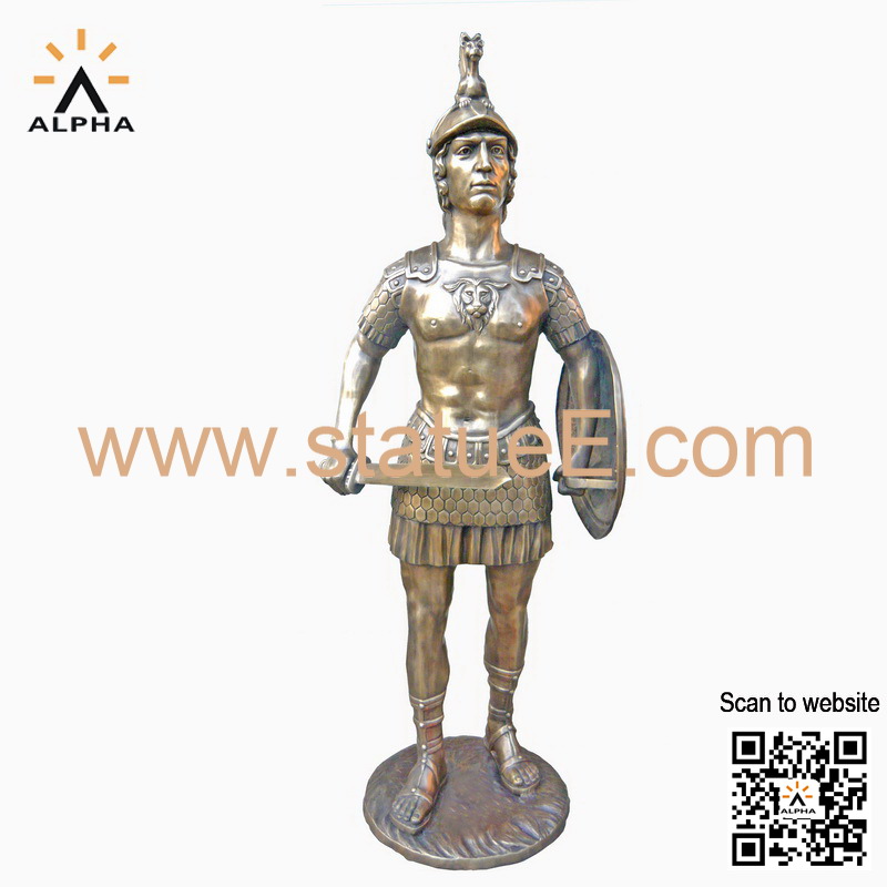 Greek warrior statue
