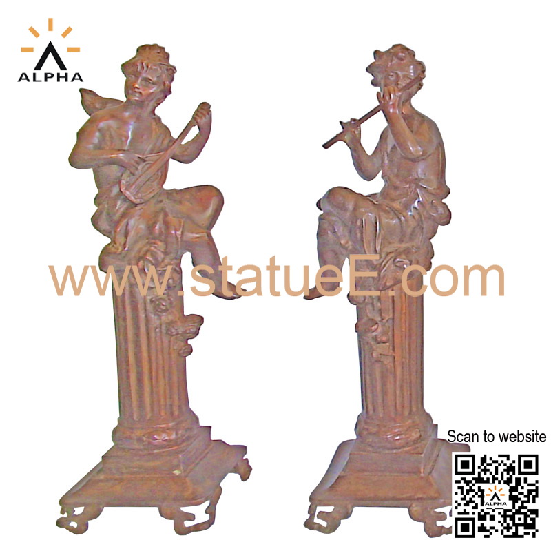 Art decor bronze statues