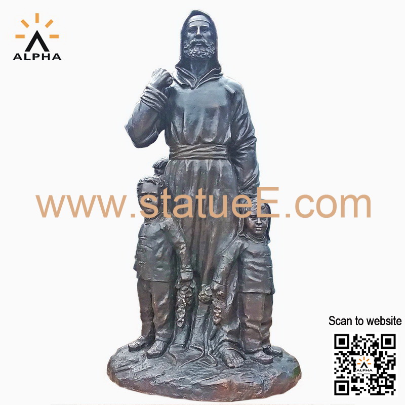 bronze Saint Nicholas statue