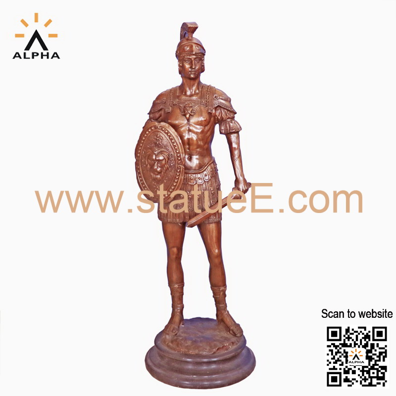Ancient Greek warrior statue