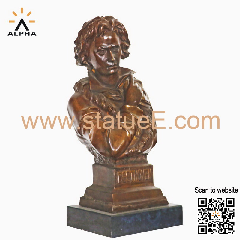 bronze Beethoven bust