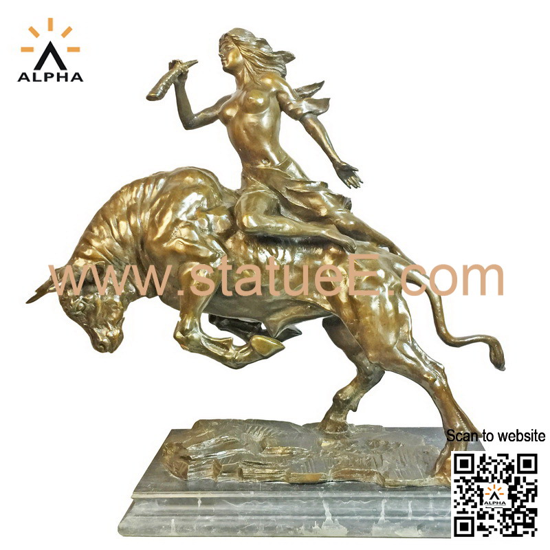 Statuette bronze art deco