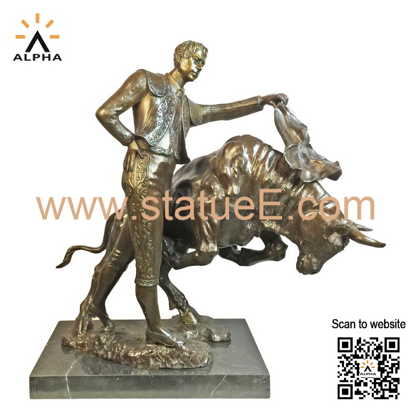 Bullfighting statue