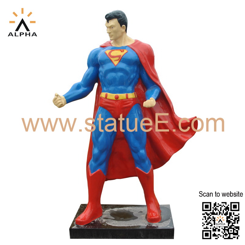 Life size superman statue