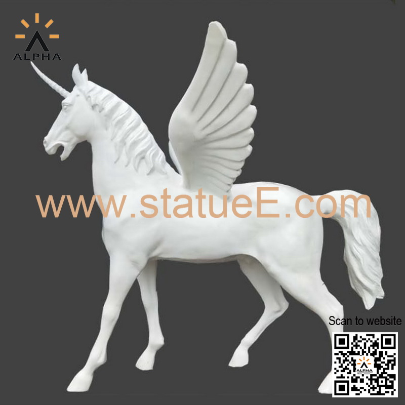 Large unicorn statue