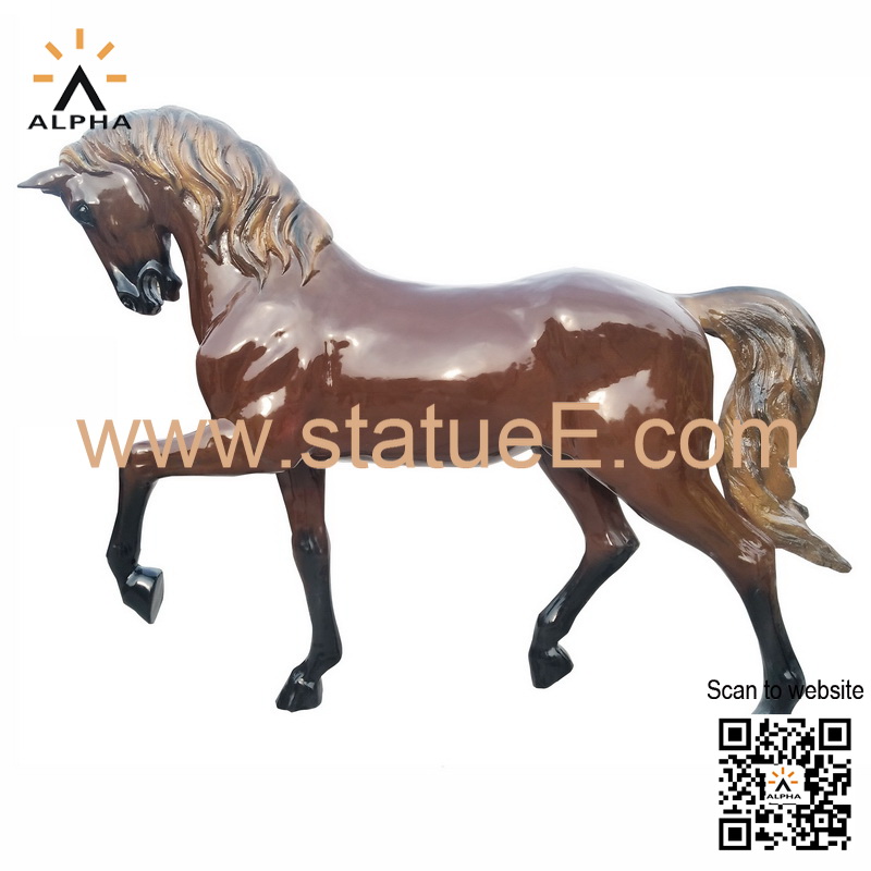 life size horse statue fiberglass