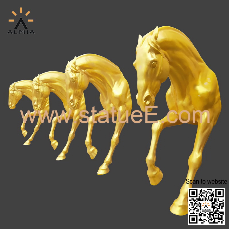 two legged horse statue