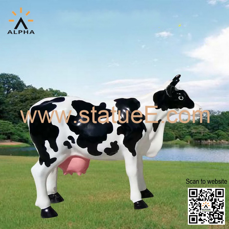 Fiberglass cow statues