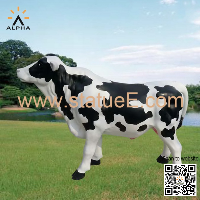 Garden cow statue